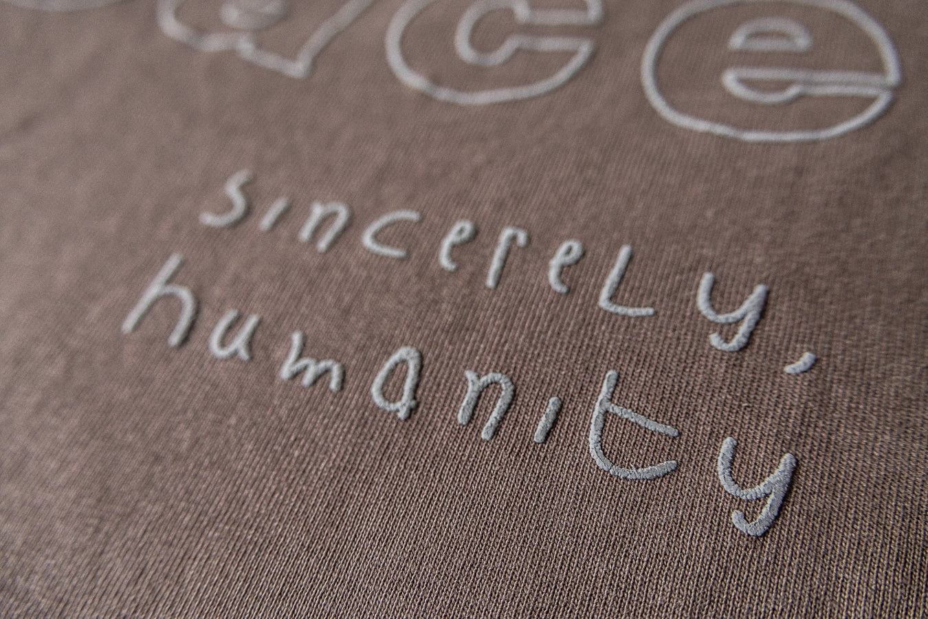 Peacefully Promulgate Peace T Shirt - Brown