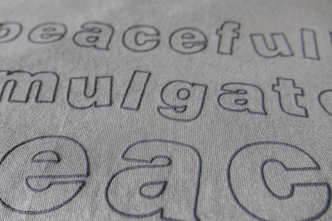 Peacefully Promulgate Peace T Shirt - Eucalyptus