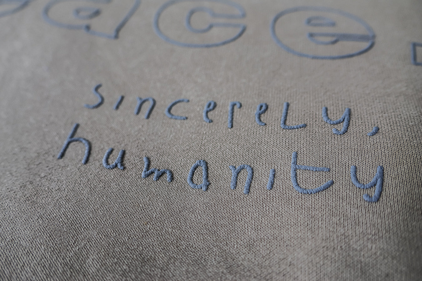 Peacefully Promulgate Peace Hood - light brown