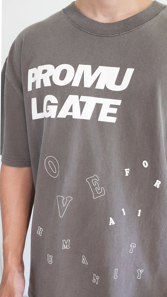 FADED GREY LOVE FOR ALL HUMANITY TEE