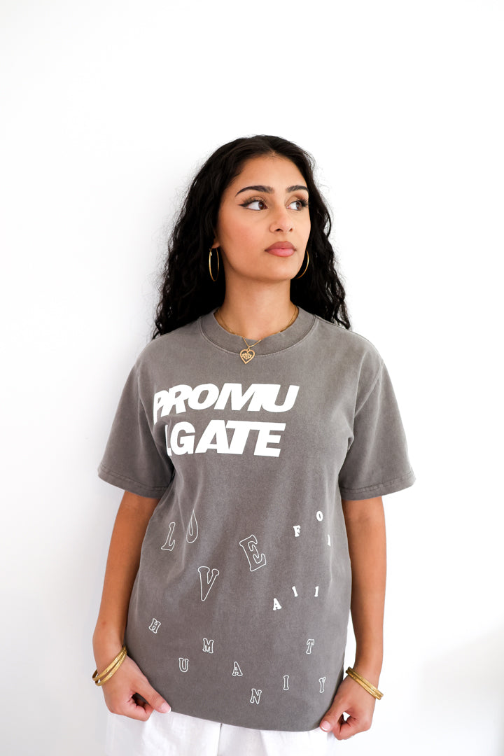 FADED GREY LOVE FOR ALL HUMANITY TEE