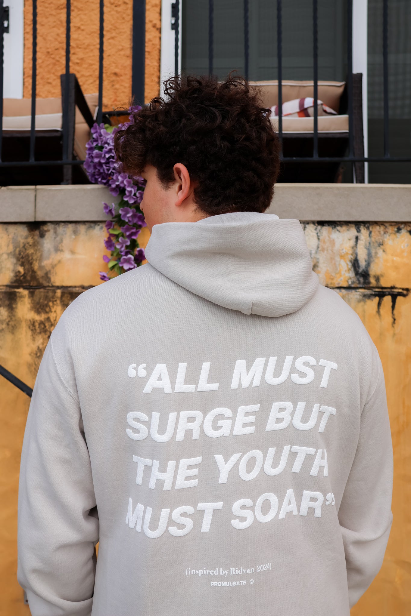 FADED OFF WHITE HOOD "THE YOUTH MUST SOAR"