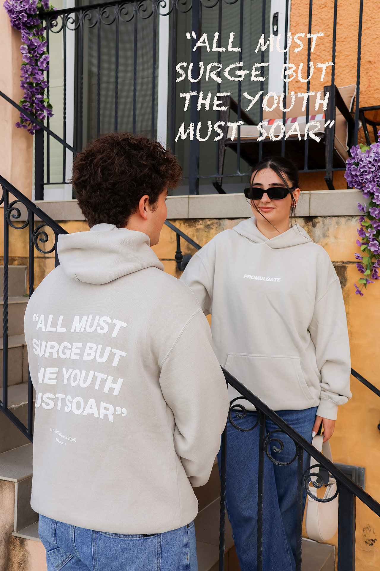 FADED OFF WHITE HOOD "THE YOUTH MUST SOAR"